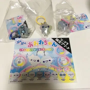 푹신푹신 아와와짱 통통 클리어 마크 참 3종류