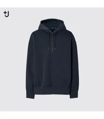 [미사용품] 유니클로+J 드라이 맨투맨 지퍼 후드티 사이즈 M