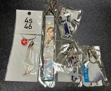 노기자카46 우메자와 미나미 아크릴 리본 키링 5개 세트