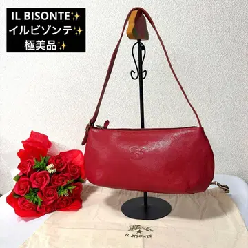 컨디션 최상 IL BISONTE 일비종떼 가죽 숄더백