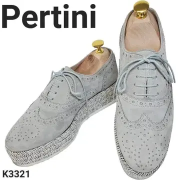 페르티니 새상품급 통굽 윙팁 스웨이드 스페인산 EU36