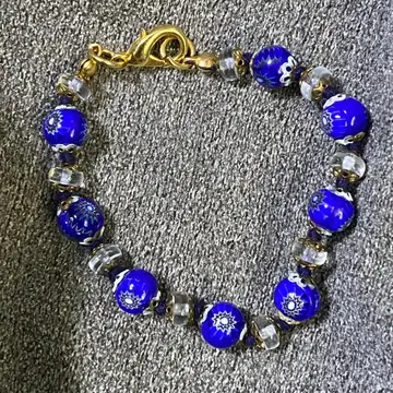 베네치안 유리 비즈 팔찌 빈티지