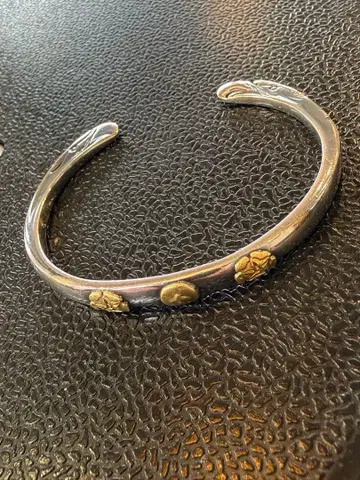 고로즈 goro's 더블 로즈 페이스 뱅글 사이즈 M