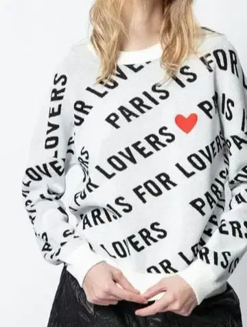 Zadig & Voltaire 파리 포 러버스 긴팔 니트