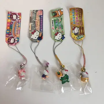 [레어] 지역 한정 키티 스트랩 4개 세트 묶음 판매