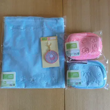 [미사용] 미피 토트백, 파우치, 키링 세트