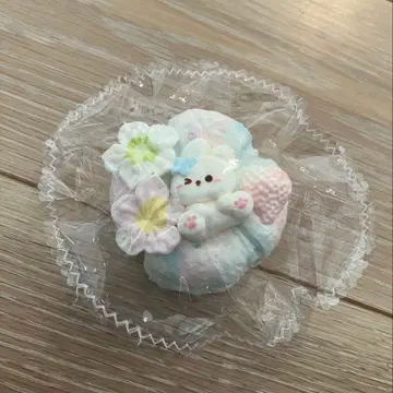 kikisquishy 몽환룩 벚꽃 토끼 마카롱 스퀴즈