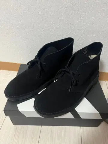 클락스 데저트 부츠 블랙 25.5