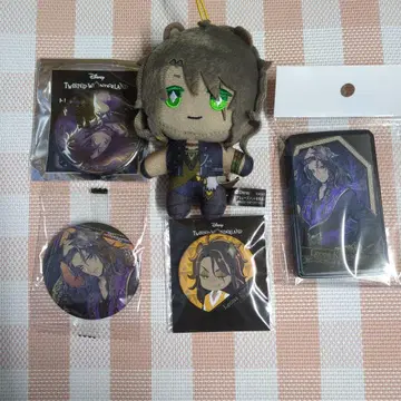 트위스테 레오나 미니 봉제 인형 캔뱃지 세트 트위스티드 원더랜드