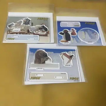 핑구의 꿈 팝콘 아크릴 스탠드 토도 핑가 3개 세트 새상품