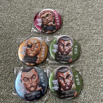 바키 캐릭터 드로잉 캔뱃지 4종 5개