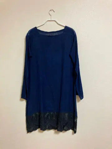 dosa 도사 밑단 레이스 패치워크 원피스