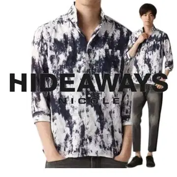 하이 다 웨이 니콜 보태니컬 무늬 컷 자카드 7부 소매 셔츠 46