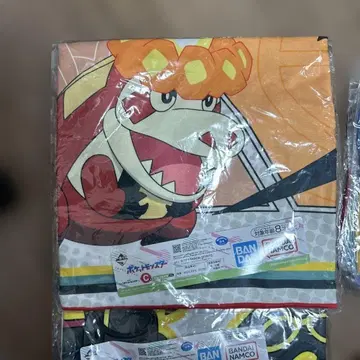 포켓몬 제일복권 C상 빅 타월 뜨아거(호게타) 레쿠자 미개봉 새상품