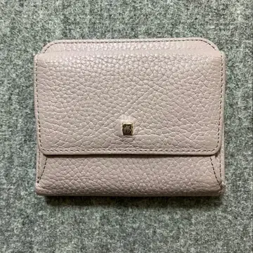 에피 - 접이식 지갑 천연 가죽 핑크 베이지