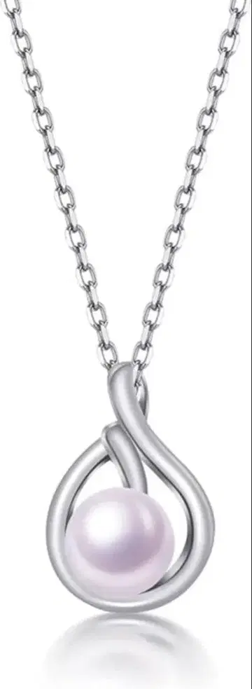 여성용 천연 담수 진주 목걸이 물방울 펜던트