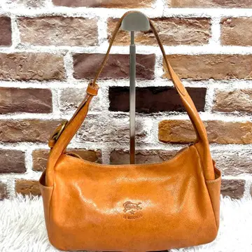 새상품급 [ IL BISONTE ] 일비종떼 핸드백 오렌지