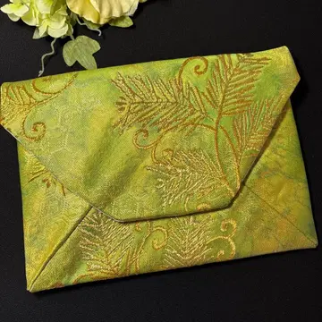 솔잎 문양 금실 후쿠로 오비 리메이크 스키야부쿠로 64