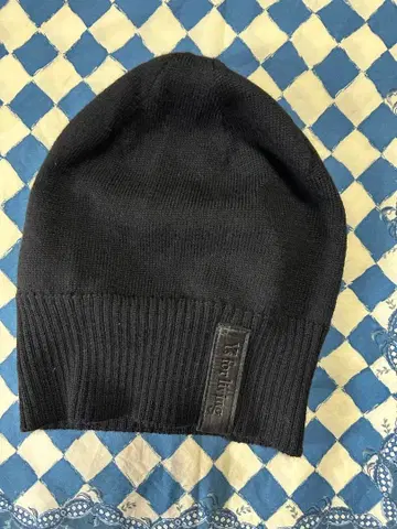 와이즈 living 블랙 니트 모자