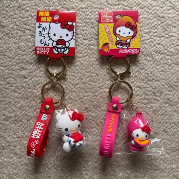 지역 한정 헬로키티 입체 러버 키링 후쿠오카 미야자키 한정판