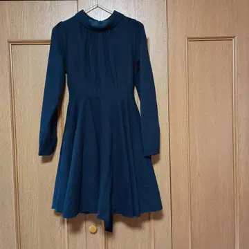 BRONZE 다크 블루 긴팔 원피스