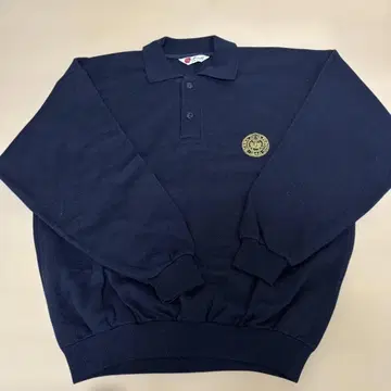 마렐리 Marelli 네이비 긴팔 피케 셔츠 이탈리아제 유로 빈티지