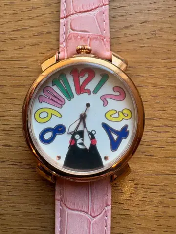 가가 밀라노풍 모델 쿠마몬 한정판 손목시계 시리얼 넘버 포함