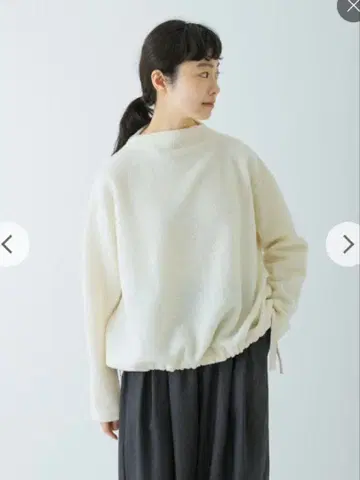 [ 가격 인하 ] kagure 울 루프 보틀넥 풀오버 아이보리