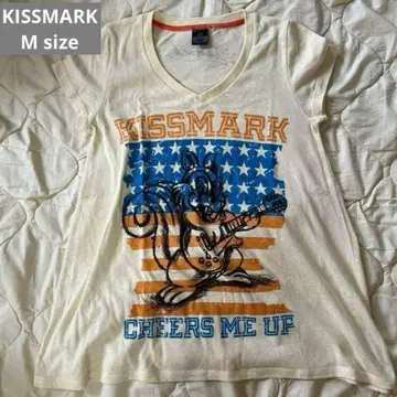 kissmark 키스마크 여성용 반팔 리스 슬리브리스 y2k