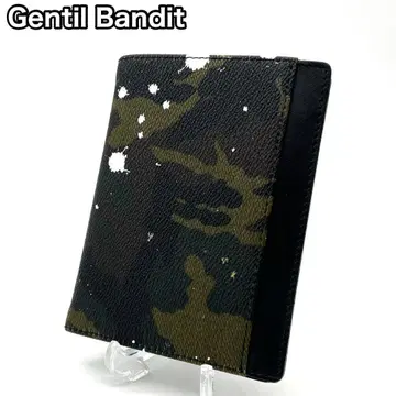 Gentil Bandit (장티반티) 가죽 카모플라주 패스 케이스
