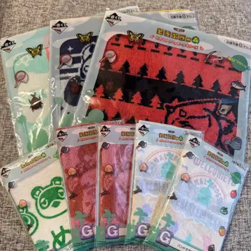 동물의 숲 제일복권 G상 타월 8장 세트