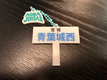 하이큐!! 한국 팝업 휴식 시간 플래그 키링 아오바죠사이