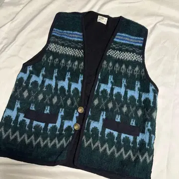 80s 빈티지 에콰도르제 울 베스트 컨트리 네이티브