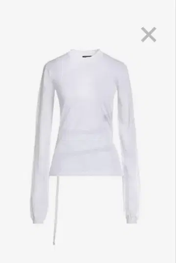 ANN DEMEULEMEESTER 화이트 긴팔 상의