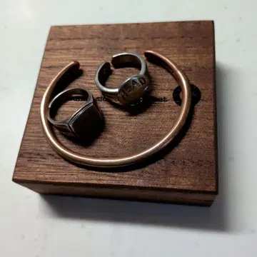 실버와 골드 반지 세트 테스트