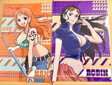 ONE PIECE 무기와라 스토어 클리어 파일 나미 로빈 2장 세트