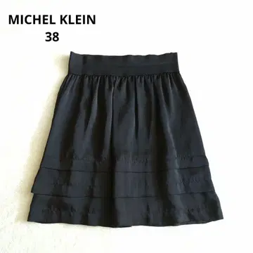 미쉘클랑 캉캉 스커트 허리밴딩 블랙 38