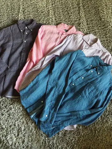 새상품급 린넨 100% 셔츠 수트 컴퍼니 4벌 묶음 판매 M 사이즈