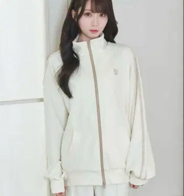 로제 뮤즈 line jersey outer 아이보리 저지