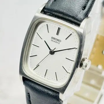 작동 SEIKO 소시 스퀘어 빈티지 쿼츠 여성용 손목시계