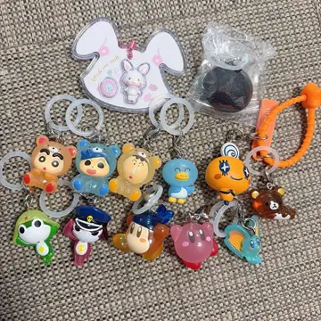 메지루시 액세서리 묶음 판매 크레용 신짱 커비 개구리 중사 케로로