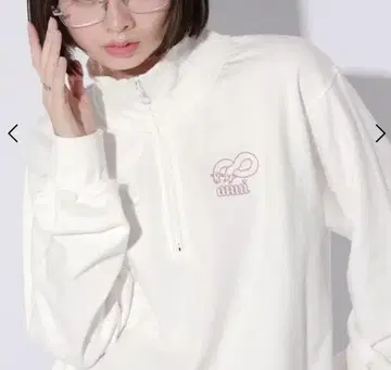 Anui/양키 토끼 x 코기뮨 하프 ZIP 풀오버