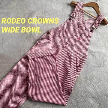 로데오 크라운 와이드 보울 빨간색 히코리 살로펫 오버롤 S