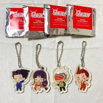 역전재판 아크릴 키링 4개