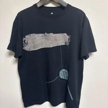 snow peak 아트 프린트 T셔츠 M 블랙
