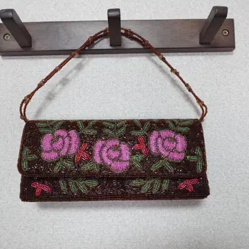 새상품급 SISLEY 총 비즈 핸드백 파티 백 시슬리