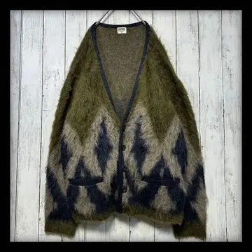 [ BARNS OUTFITTERS ] 샤기 도그 가디건 커트 코베인 M