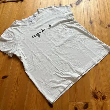 agnes.b 에네스베 로고T셔츠 사이즈3 L사이즈 스테디셀러 화이트