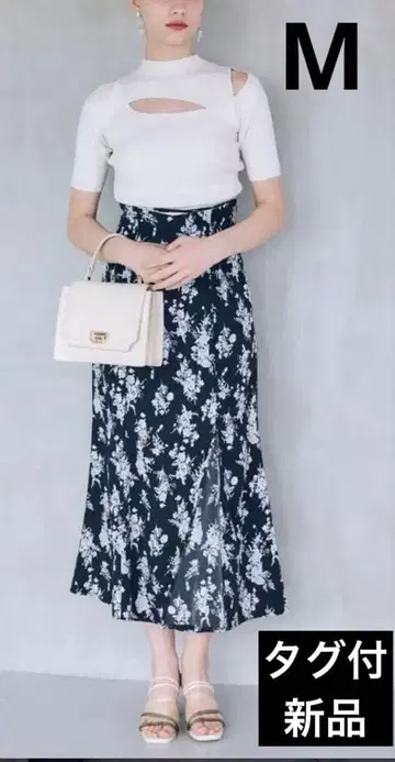 [ 새상품 ] MERCURYDUO 내로우 레이스업 머메이드 스커트 M