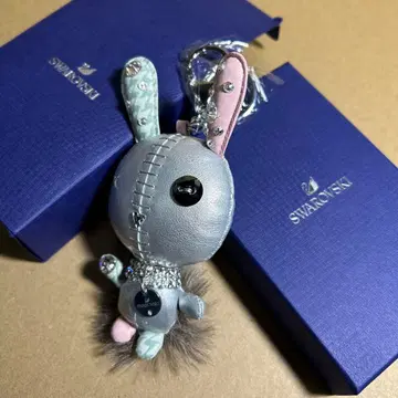 스와로브스키 키링 여성용 백참 토끼